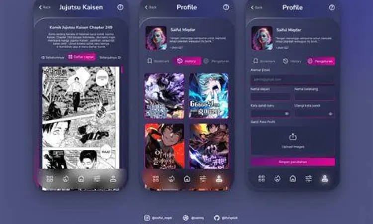 Tampilan mobile Komikindo Pro yang responsif