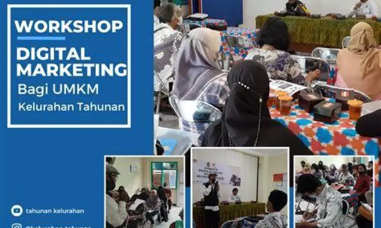 Suasana workshop pemasaran digital untuk pelaku usaha kecil