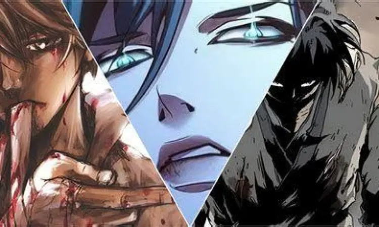 Adegan pertarungan manhwa aksi