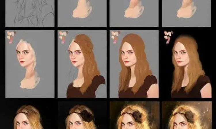 Proses Mewarnai Komik Proses pewarnaan komik digital