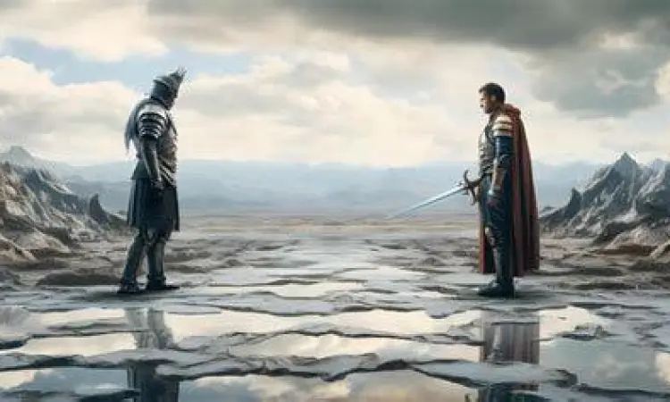 Action Scene Adegan pertarungan intens dalam Against the Gods