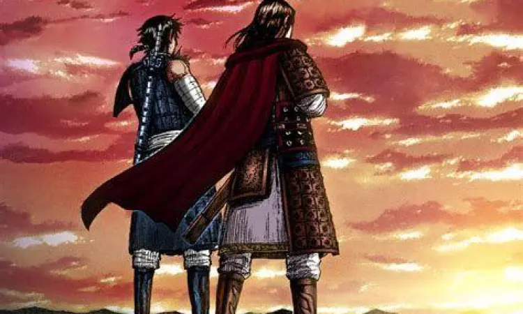 Duo Protagonis Kingdom Shin dan Ei Sei dalam manga Kingdom