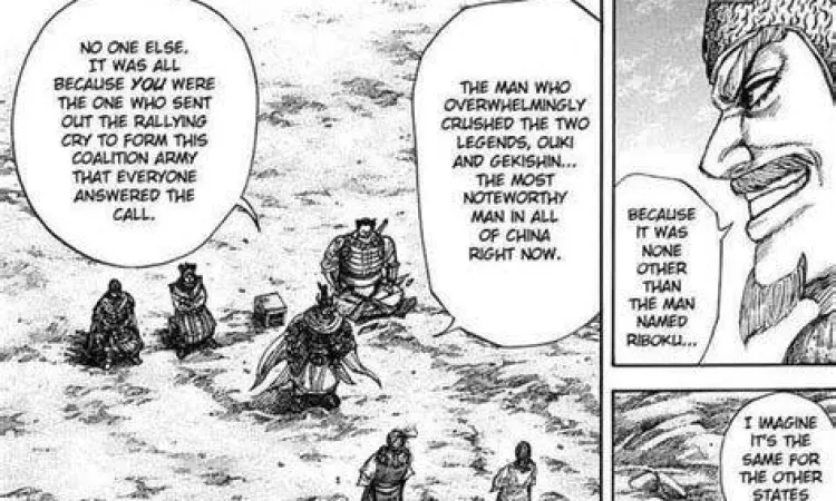 Riboku menyusun strategi perang di Kingdom 709