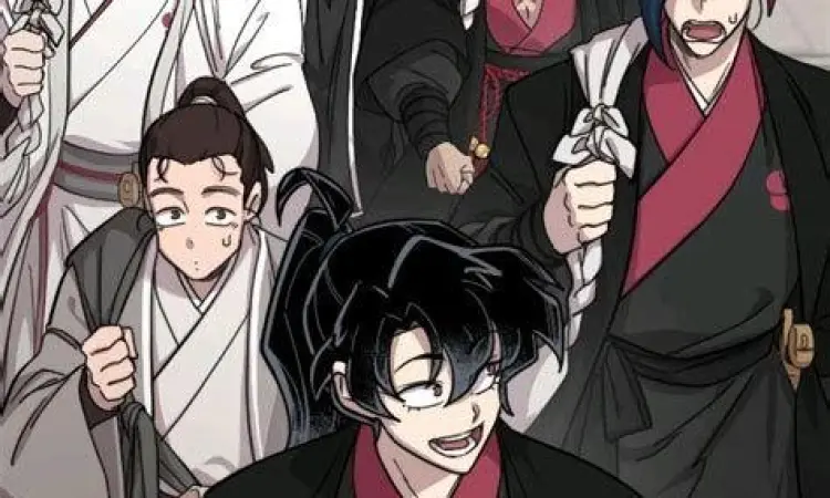 Aksi Chung Myung Chung Myung sedang menggunakan teknik pedang Plum Blossom