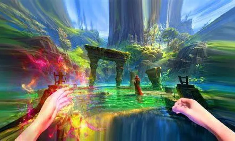 Dunia Satisfy Overgeared Konsep visual dunia virtual Satisfy dalam Overgeared