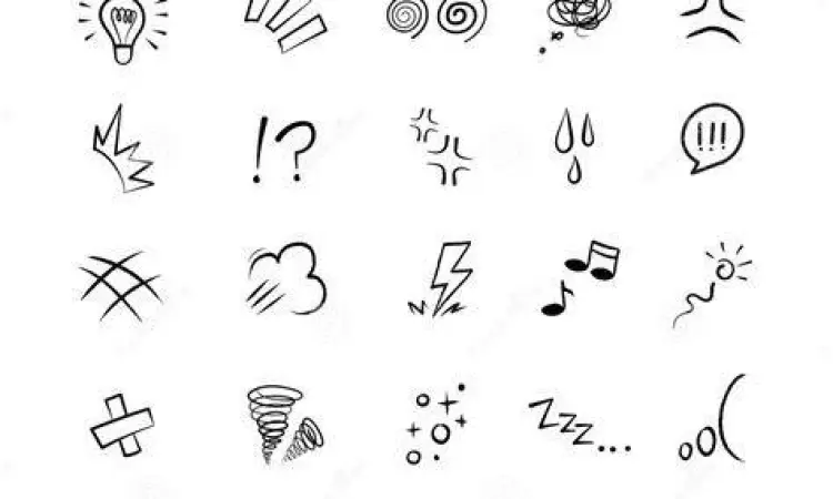 Ekspresi Emosional Manga Ilustrasi ekspresi emosional dalam seni manga