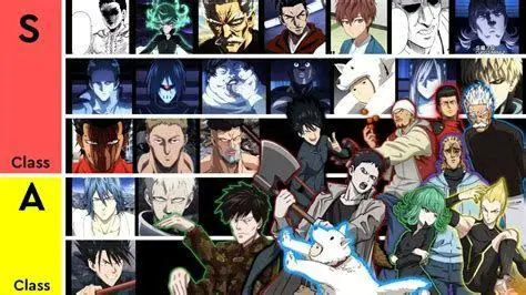 Hero Association Ranks Daftar pahlawan kelas S One Punch Man