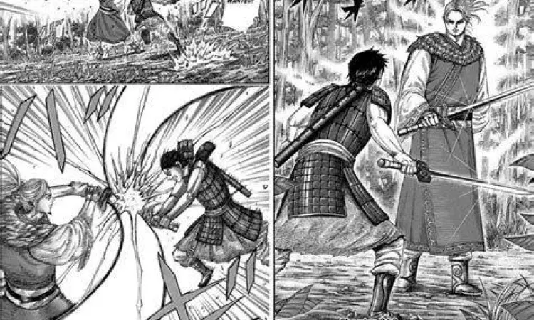 Pertemuan antara Shin dan Riboku dalam manga
