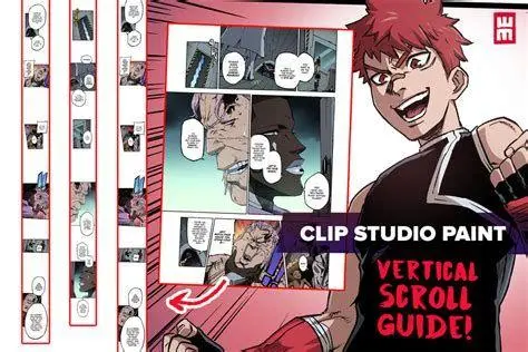 Manhwa Layout Tampilan scroll vertikal manhwa di smartphone