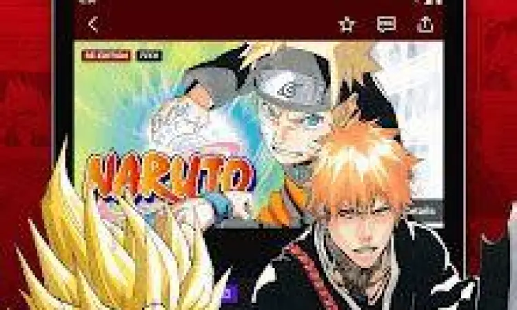 Tampilan aplikasi Manga Plus untuk membaca My Hero Academia