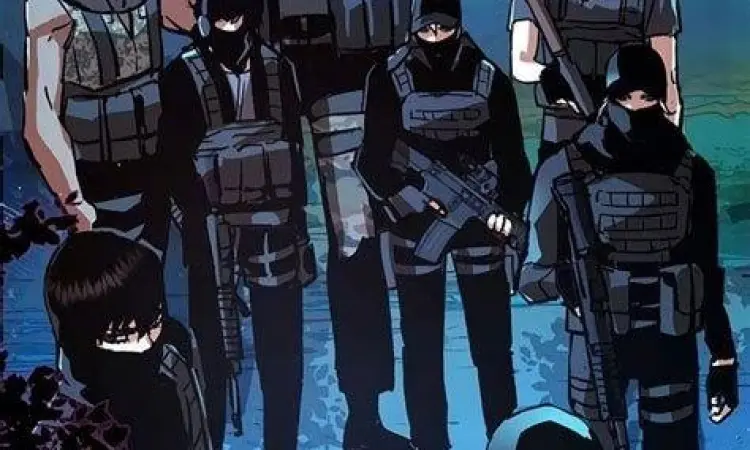 Detail ilustrasi dalam manhwa Mercenary Enrollment