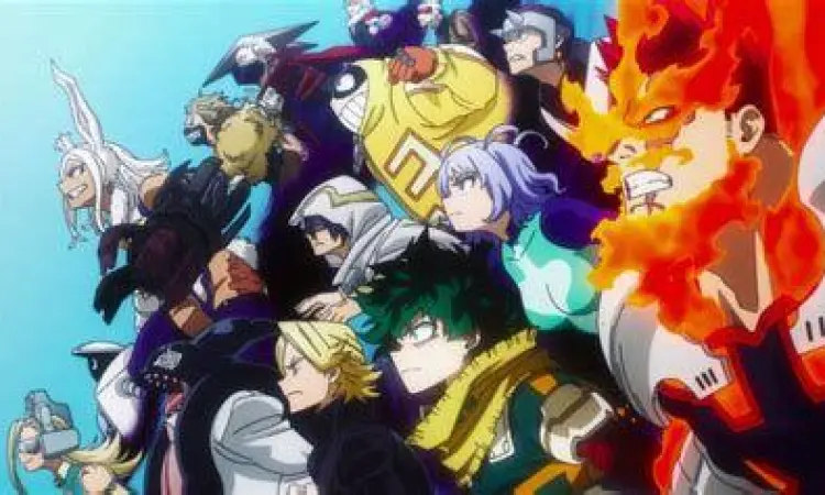 Visualisasi perang akhir di manga My Hero Academia