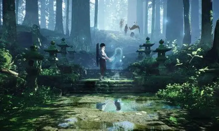 Latar Belakang Dunia Meng Shi Zai Shang Pemandangan latar belakang manhua kultivasi yang indah