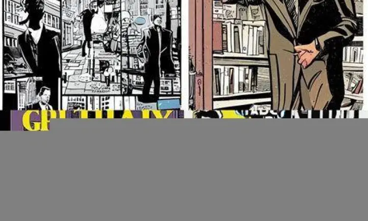 Ilustrasi Graphic Novel Kelam Ilustrasi novel grafis yang kelam dan berpasir