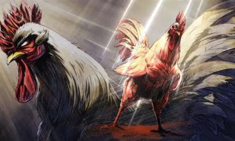 Pose keren Keisuke ayam jago dalam Rooster Fighter