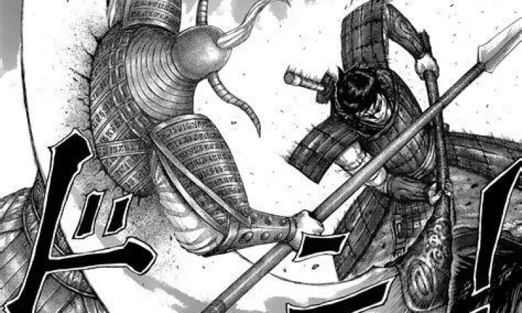 Aksi Kavaleri Kingdom Panel manga Kingdom yang menunjukkan serangan kavaleri
