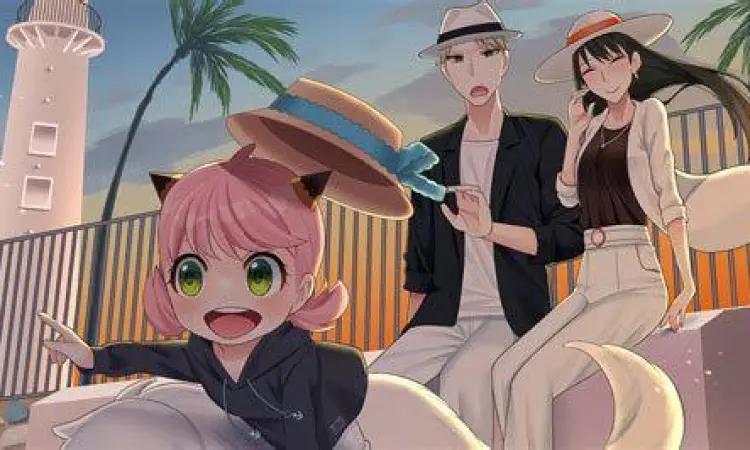 Anya dan Bond Anya dan Bond sedang bermain di taman