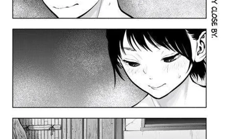 Panel manga Asoko de Hataraku Musubu-san yang menunjukkan interaksi karakter