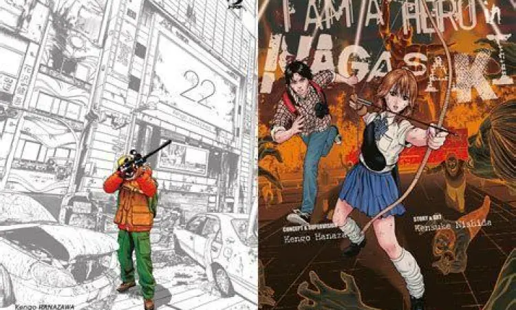 Desain monster ZQN dalam I Am a Hero manga