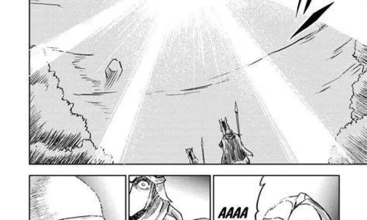 Panel manga Isekai Tensei Soudouki yang menunjukkan interaksi jiwa Balud