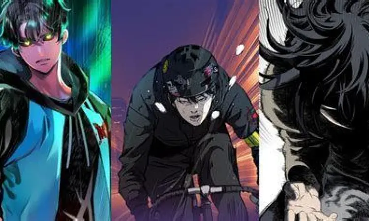 Gaya seni manhwa yang penuh warna dan aksi