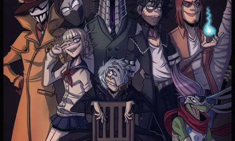 Anggota League of Villains dalam manga