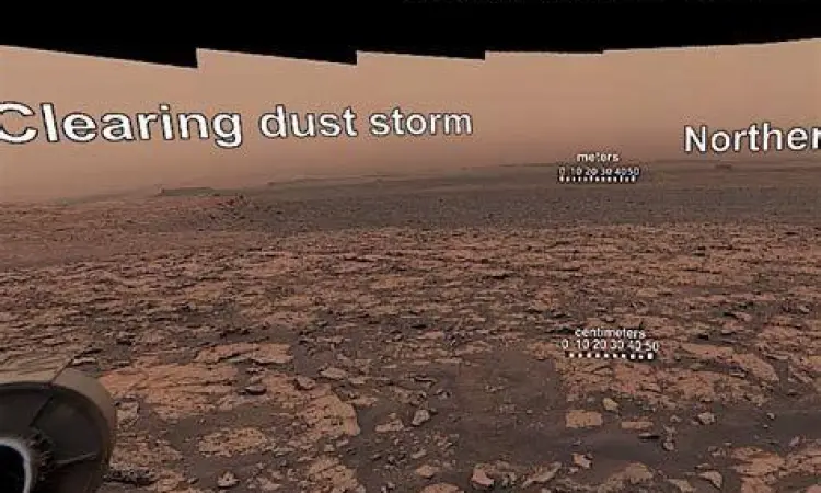 Tragedi Rover Opportunity Simulasi rover Opportunity tertutup debu Mars