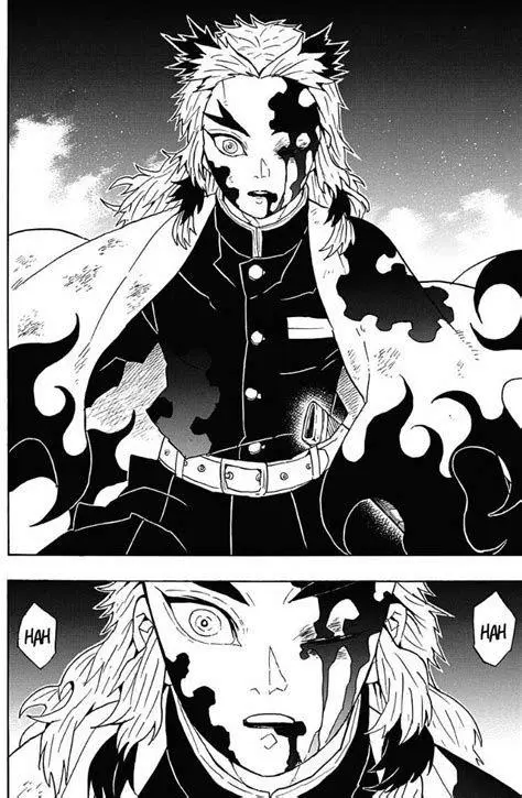 Panel Manga Kimetsu no Yaiba Panel manga Kimetsu no Yaiba yang menunjukkan aksi Tanjiro