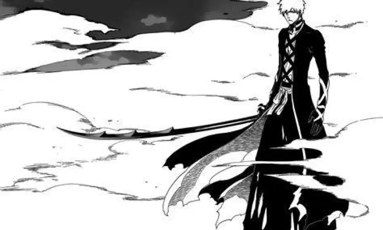 Ichigo Kurosaki dalam mode Bankai Tensa Zangetsu