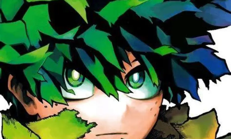 Izuku Midoriya Manga Ilustrasi Izuku Midoriya dalam manga Boku no Hero Academia