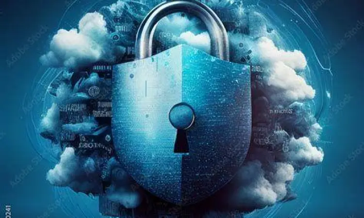 Keamanan Privasi Digital Keamanan internet dan simbol gembok privasi