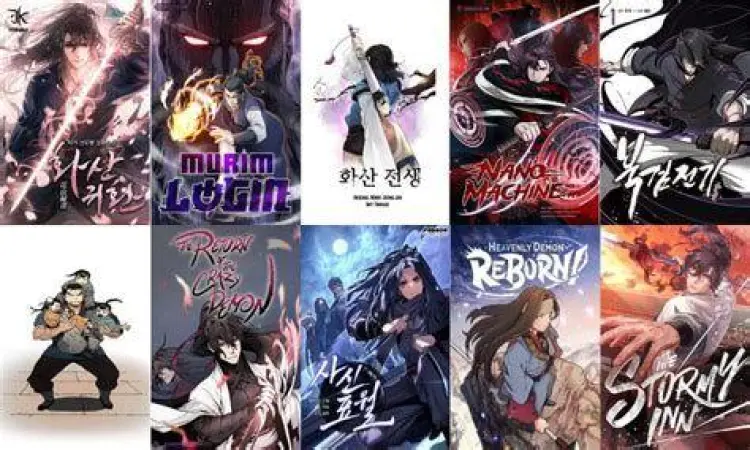 Perbandingan seni visual manhwa Murim modern