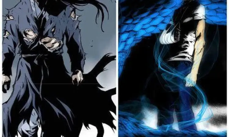 Aksi Gang Ryong Adegan aksi Gang Ryong dalam manhwa Gosu