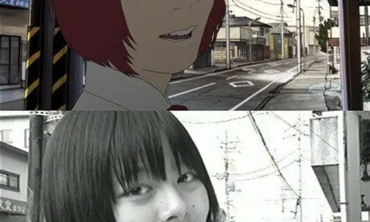 Visual Realisme Rotoscoping Teknik rotoscoping dalam anime Aku no Hana