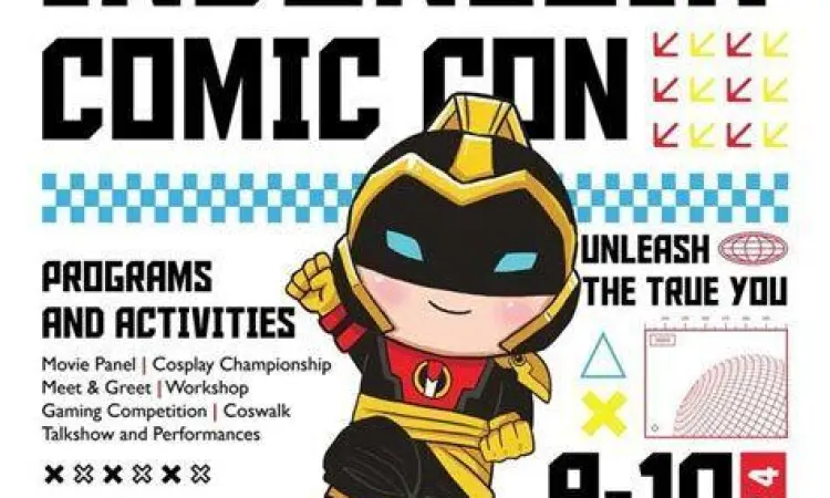 Suasana bazar komik indie di Jakarta