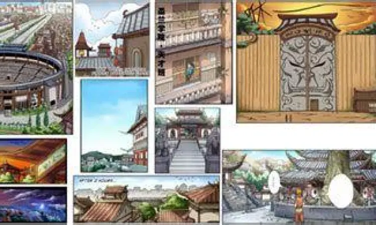 Kota Terakhir Manusia Glory City Pemandangan kota Glory City dalam manhua Tales of Demons and Gods