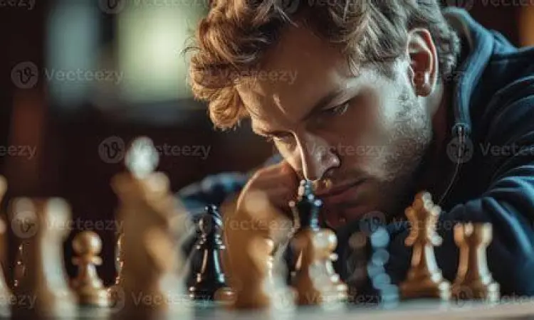Strategi Kemenangan Modern Pemain catur berpikir strategis untuk kemenangan mutlak