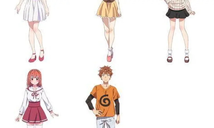 Karakter Kanojo Okarishimasu Desain karakter kanojo okarishimasu komiku