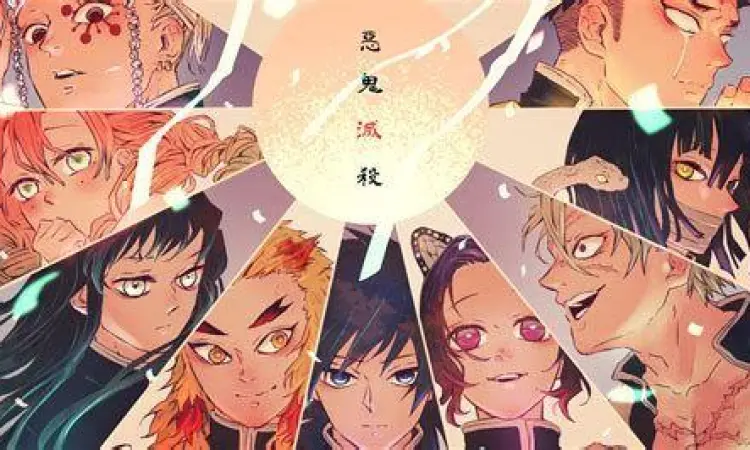 Sembilan Pilar Utama Korps Pemburu Iblis Kumpulan sembilan Hashira Korps Pemburu Iblis