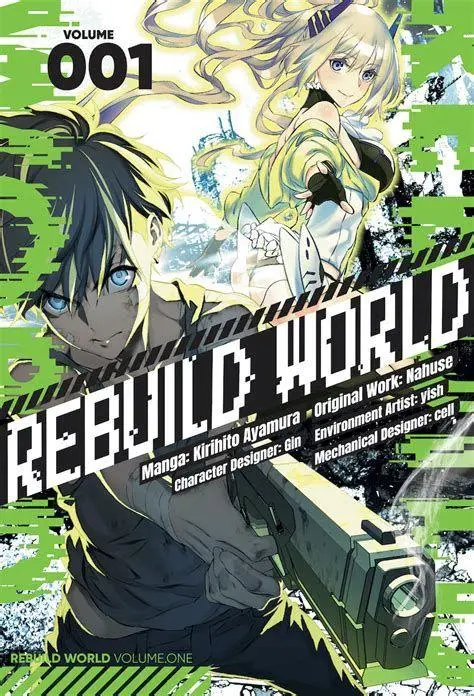 Aksi Pertarungan Akira Adegan pertarungan intens di Rebuild World Manga