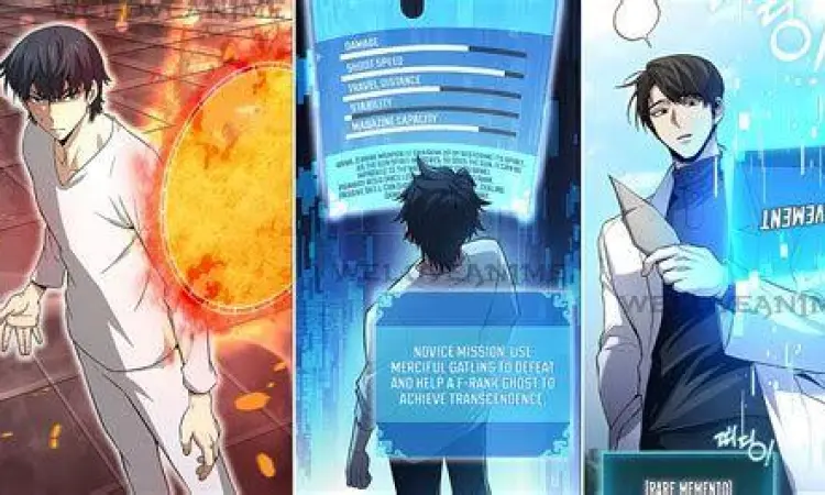 Antarmuka sistem status dalam manhwa korea