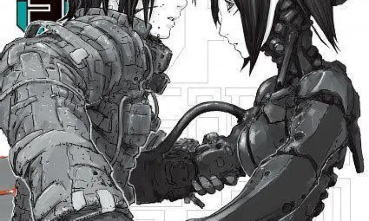 Aksi Killy di Blame Manga Karakter Killy dalam Blame manga menggunakan senjata Gravitational Beam Emitter