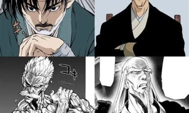 Pertarungan Epik Murim Panel pertarungan legendaris antara Yongbi dan Goo Hwi