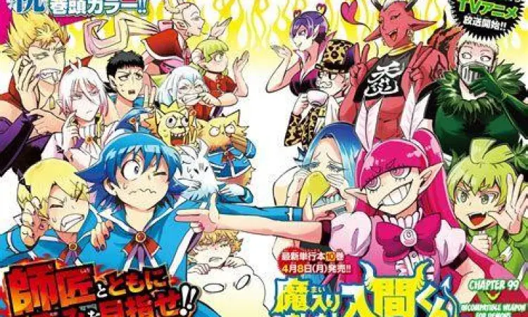 Desain karakter manga Iruma Kun yang berwarna-warni