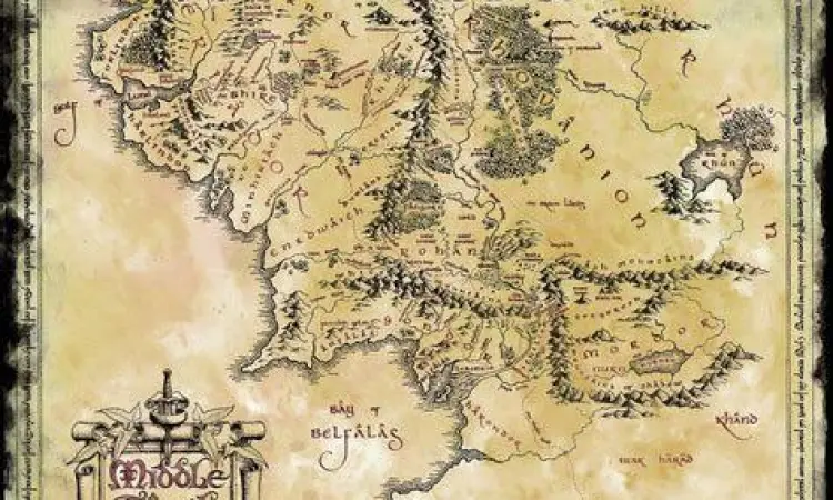 Dunia Middle Earth Peta dunia Middle Earth VRMMORPG