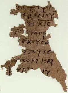 Manuskrip Papyrus 115 Fragmen Papyrus 115 yang menunjukkan angka 616
