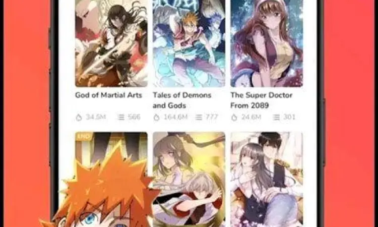 Membaca manhwa secara legal di aplikasi resmi