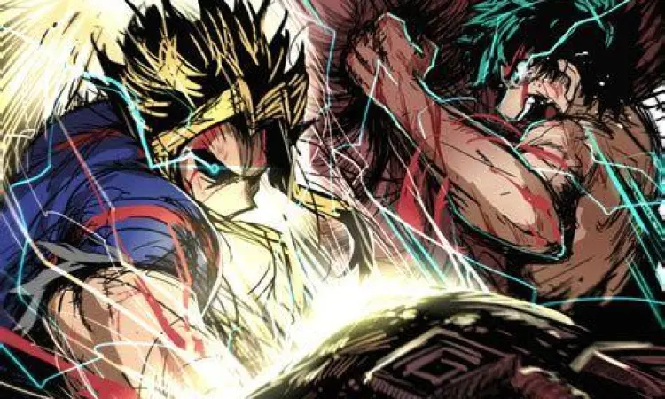 Izuku Midoriya menerima kekuatan dari All Might