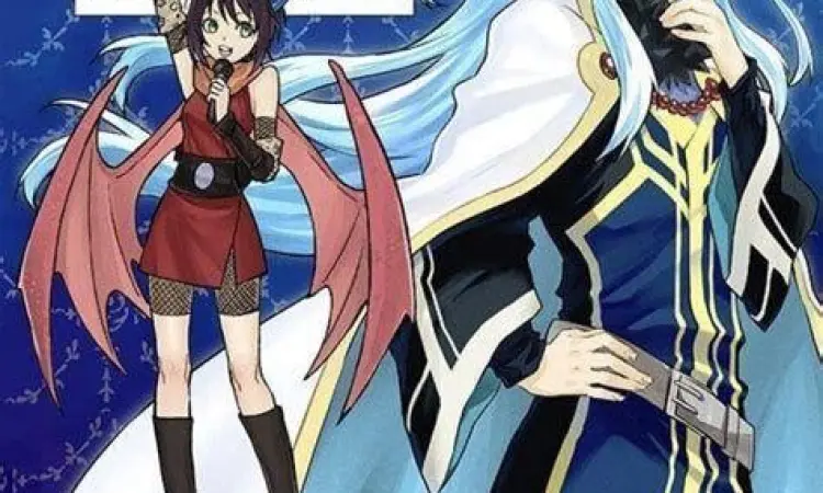 Panel manga Tensura Nikki yang menunjukkan interaksi lucu