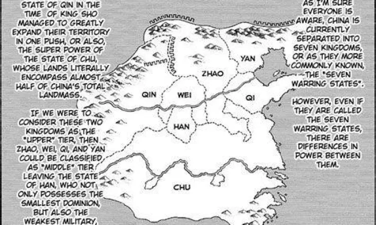 Peta Negara Berperang Peta tujuh negara dalam Kingdom manga indo